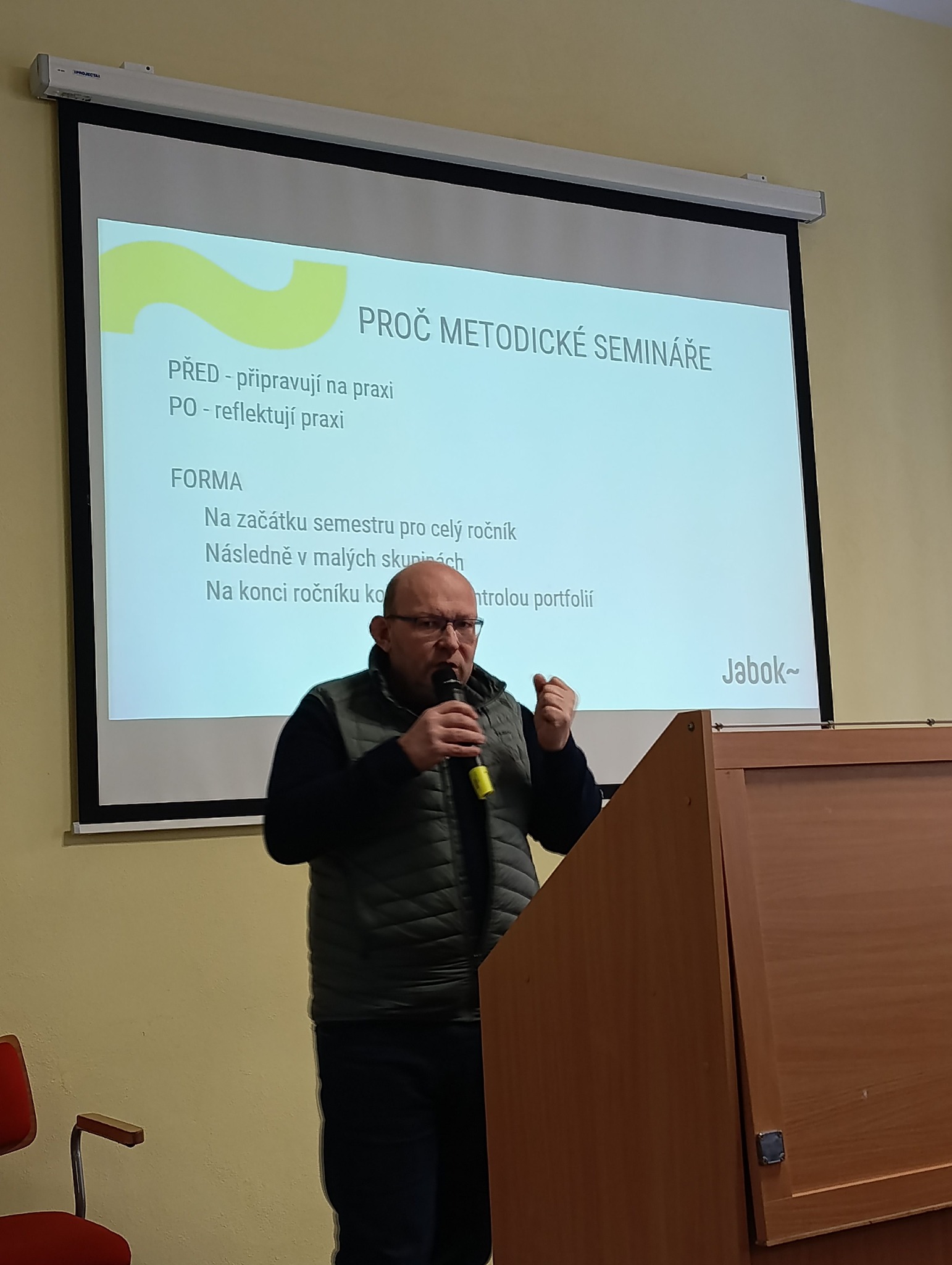 Mgr. Vojtěch Sivek vedl úvodní seminář