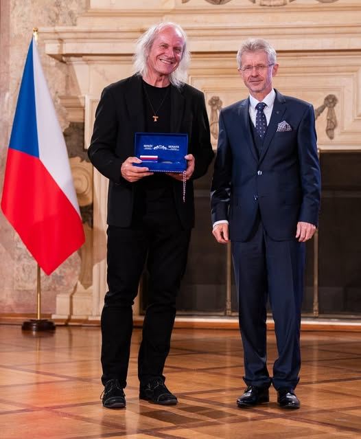 Ladislav Heryán s předsedou senátu Milošem Vystrčilem