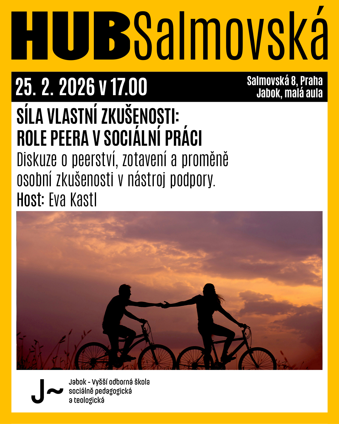 Plakát s pozvánkou HUB salmovská