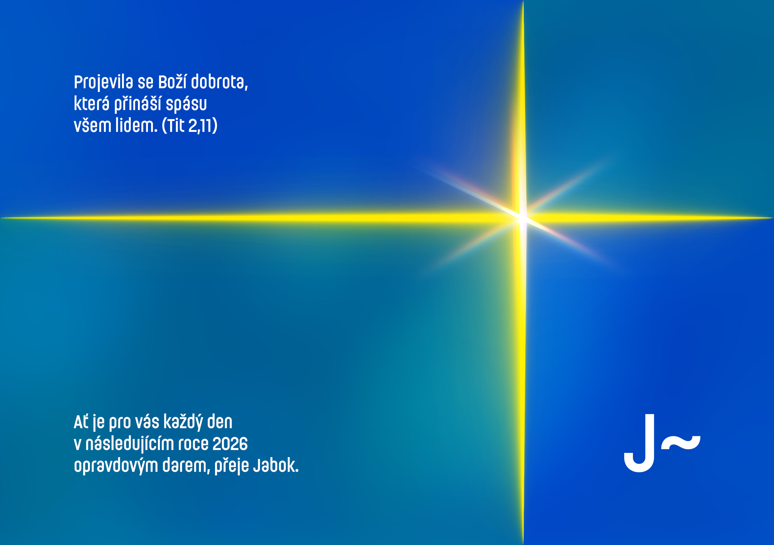 Vánoční přání s textem: Projevila se Boží dobrota, která přináší spásu všem lidem (Tit 2,11)     Přejeme vám, aby každý den v následujícím roce byl pro vás opravdovým darem