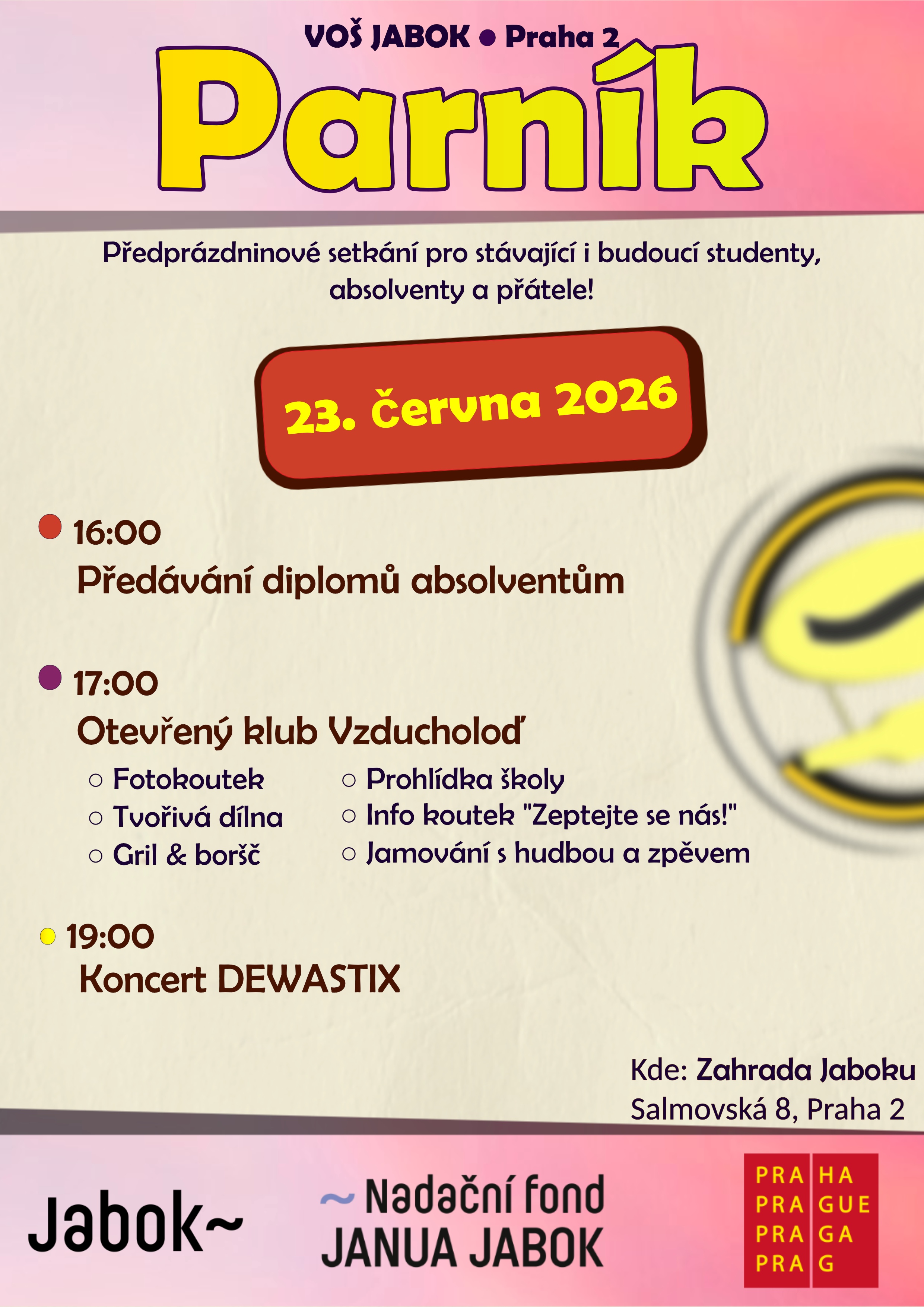 plakat parník s programem