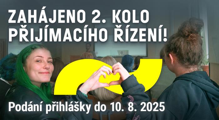 Banner zahájeno 2. kolo přijimacího řízení