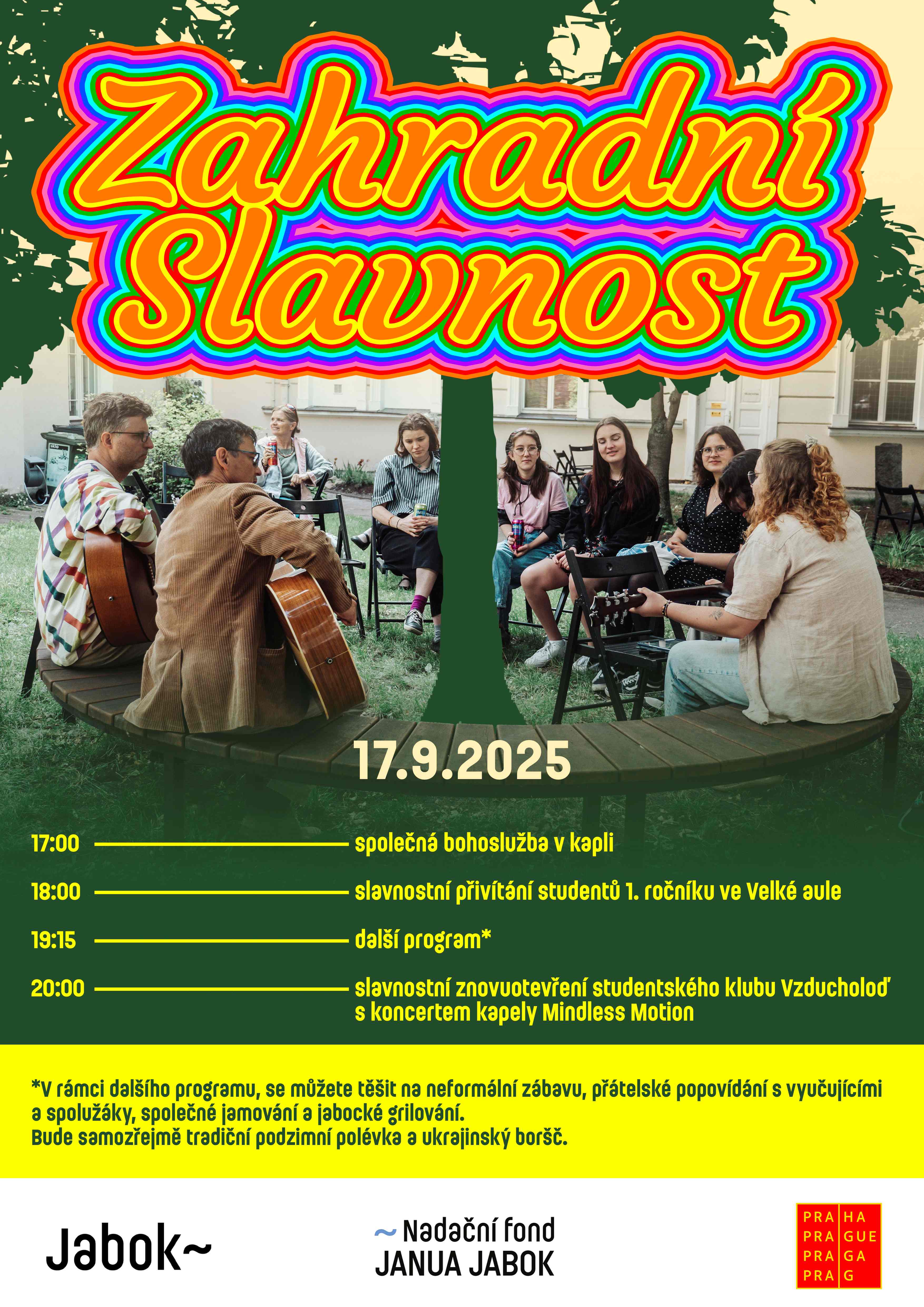 plakát zahradní slavnost